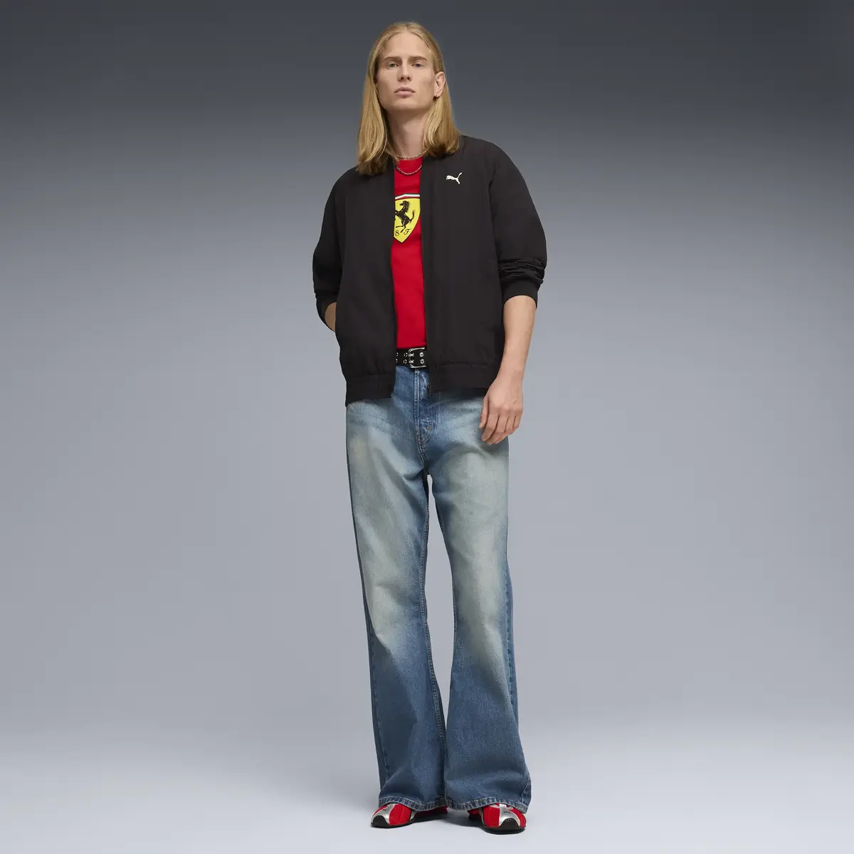 Puma Ferrari Colored Shield Tee Kırmızı Erkek T-Shirt