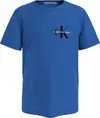 Calvin Klein CHEST MONOGRAM TOP Erkek Mavi T-Shirt