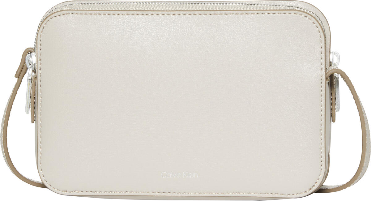 Calvin Klein FOIL LOGO ELONGATED CAMERA BAG Kahverengi Kadın El Çantası