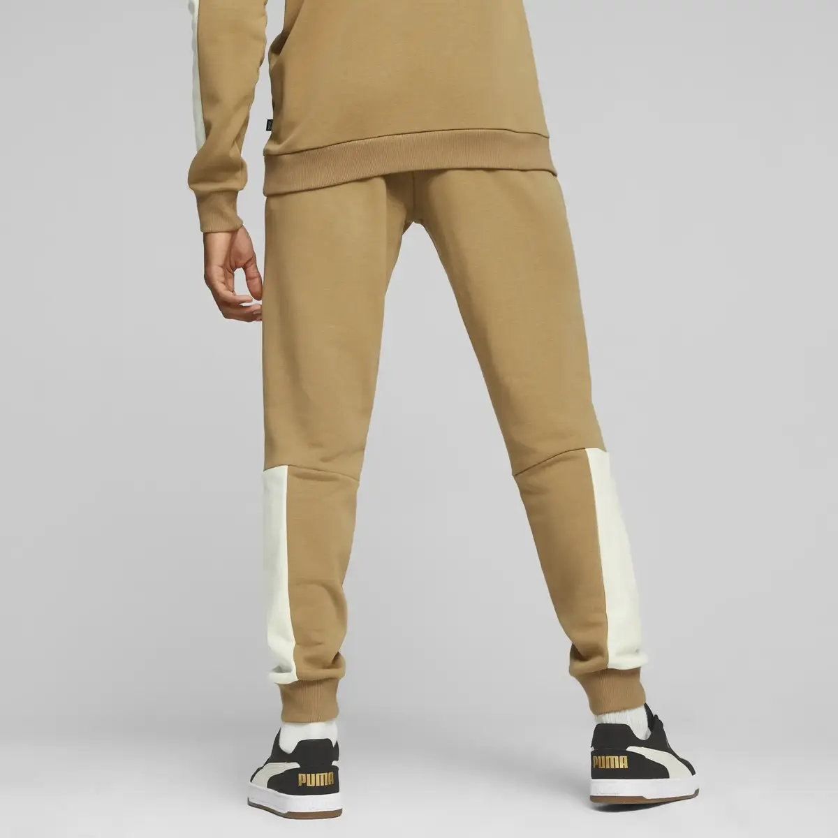 Puma ESS+ Block Sweatpants Bej Erkek Eşofman Altı