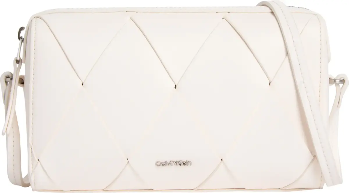 Calvin Klein CK WOVEN CAMERA BAG, 67U Krem Kadın Çanta
