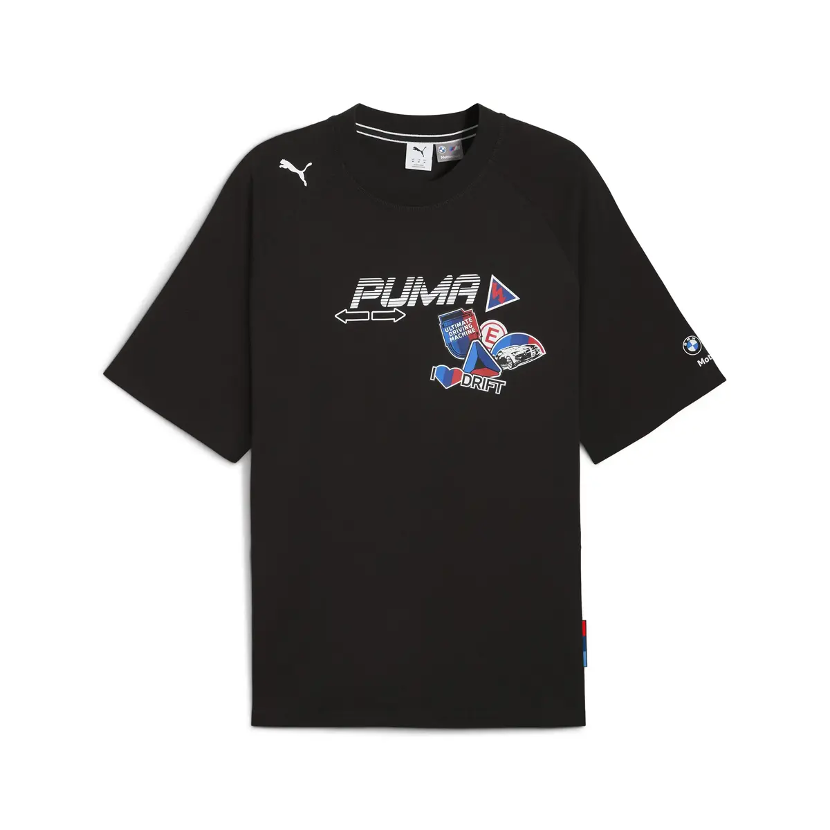Puma BMW MMS STICKER TEE Siyah Erkek T-Shirt