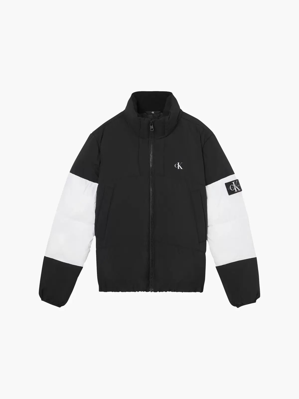 Calvin Klein NON-DOWN COLORBLOCK Erkek Siyah Şişme Mont