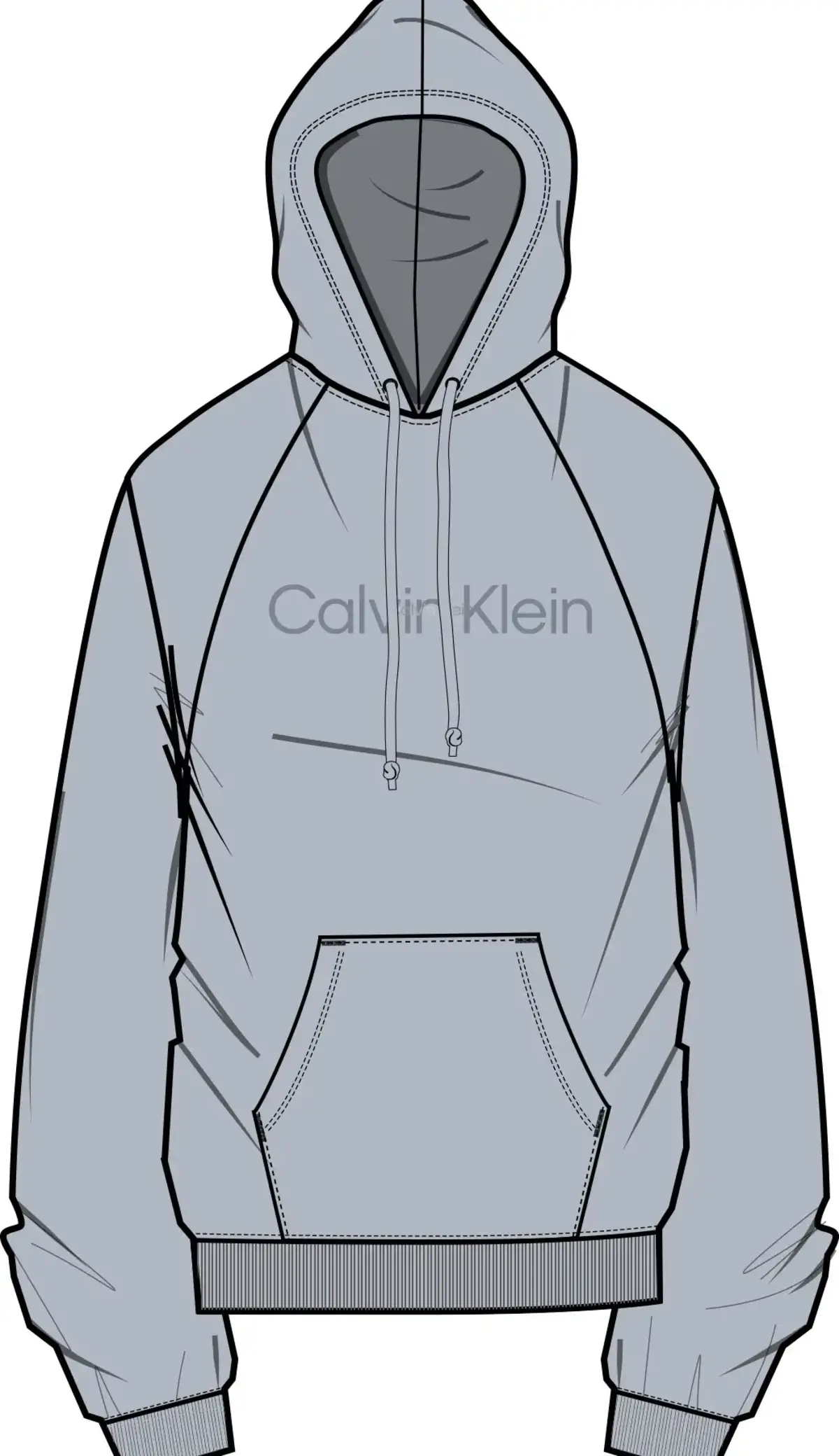 Calvin Klein PW - Hoodie Erkek Gri Hoodie