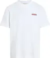 Calvin Klein OVERLAY PRINT T-SHIR, YAF Beyaz Erkek T-Shirt & Polo