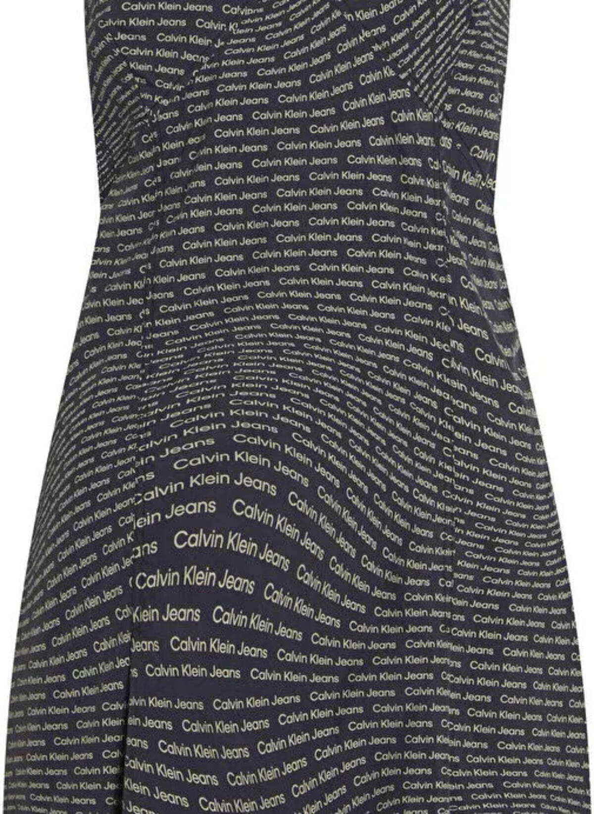 Calvin Klein NYLON SLEEVELESS TAN, 0GP Siyah Kadın Elbise