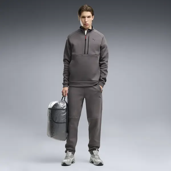 PUMA PUMATECH Half Zip Gri Erkek Sweatshirt