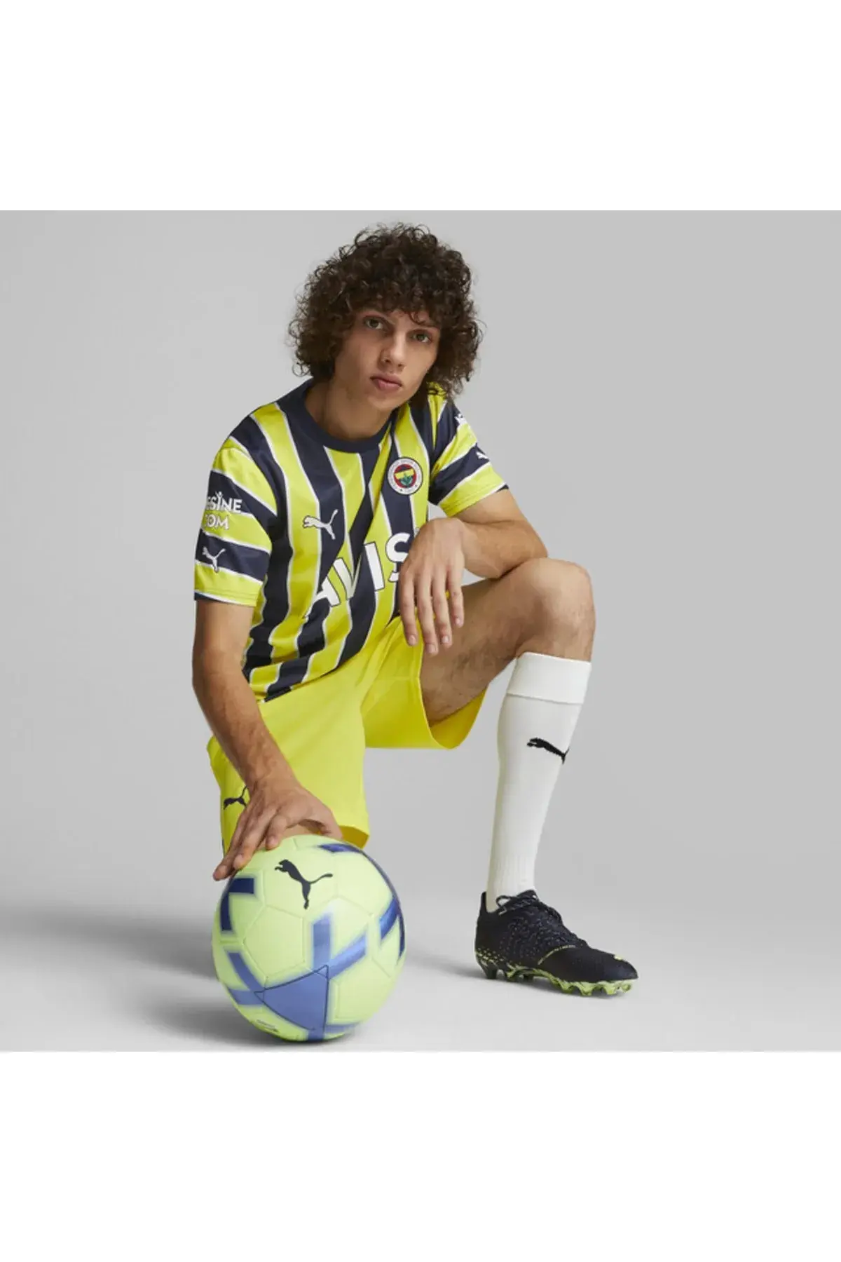 Puma Fenerbahçe İç Saha Forması Medieval Blue Çubuklu Forma Erkek Takım Forması