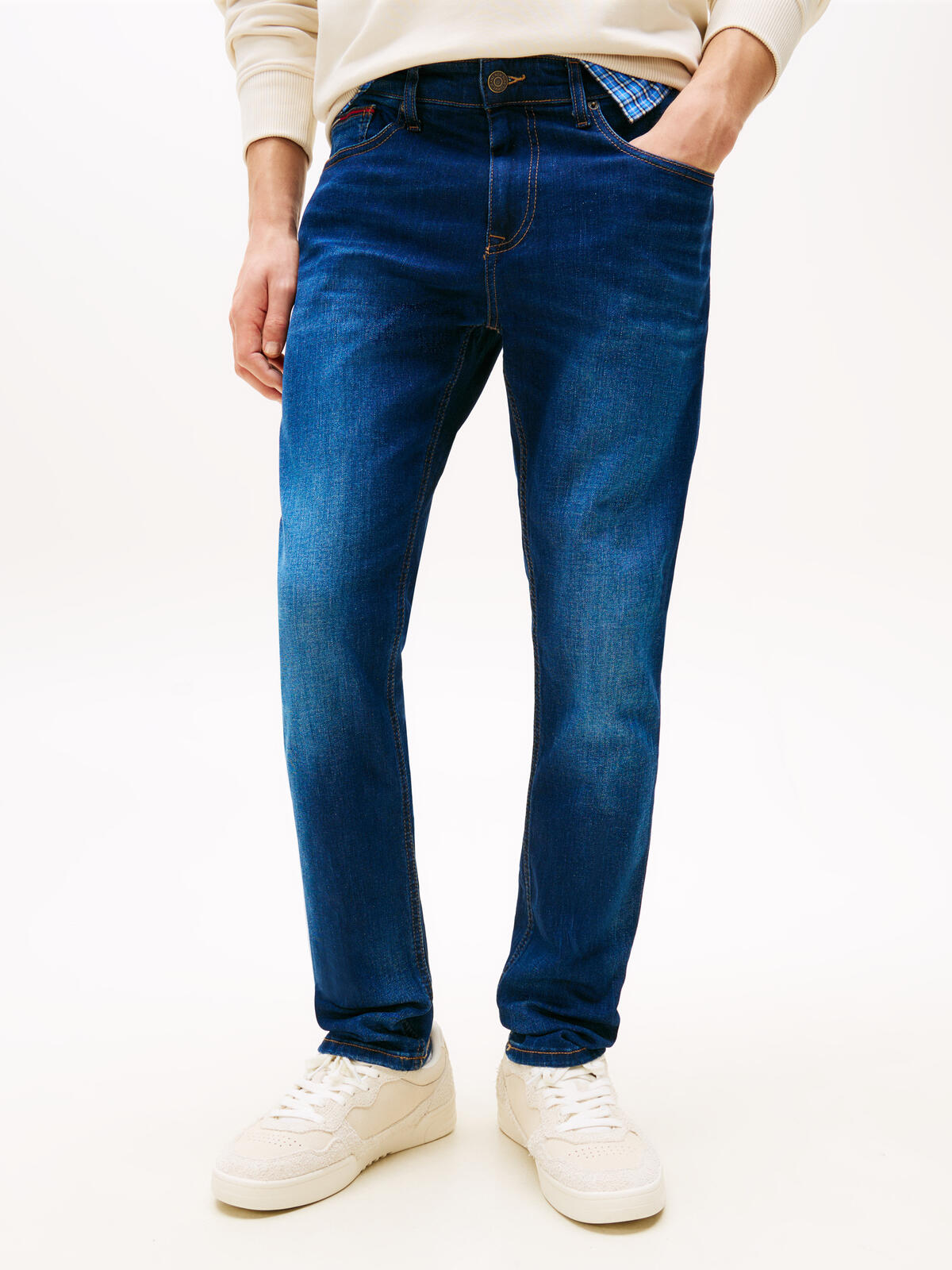 Tommy Hilfiger AUSTIN SLIM TPRD ASD Erkek Mavi Kot Pantolon