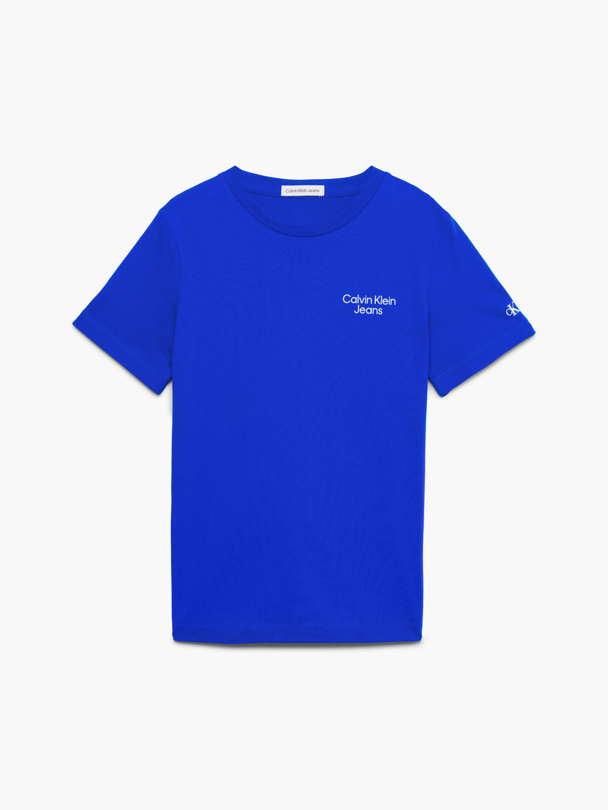 Calvin Klein CKJ STACK LOGO T-SHI Erkek Mavi T-Shirt