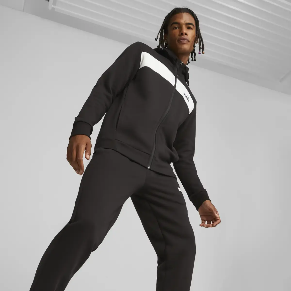 Puma FZ Panel Tracksuit Siyah Erkek Eşofman Takımı