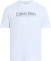 Calvin Klein CP-DOUBLE LOGO T-SHI, YAF Beyaz Erkek T-Shirt & Polo