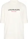 Calvin Klein SS RELAXED SEQUIN LOGO TEE Kadın Beyaz T-Shirt