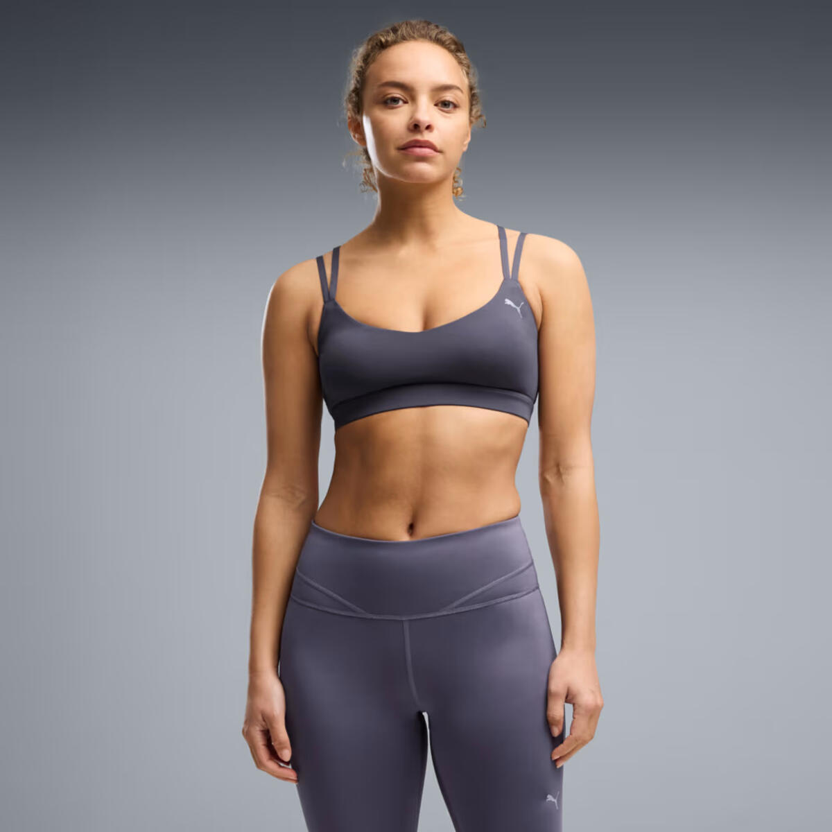 PUMA Shape Bra - Low Gri Kadın Sporcu Sütyeni