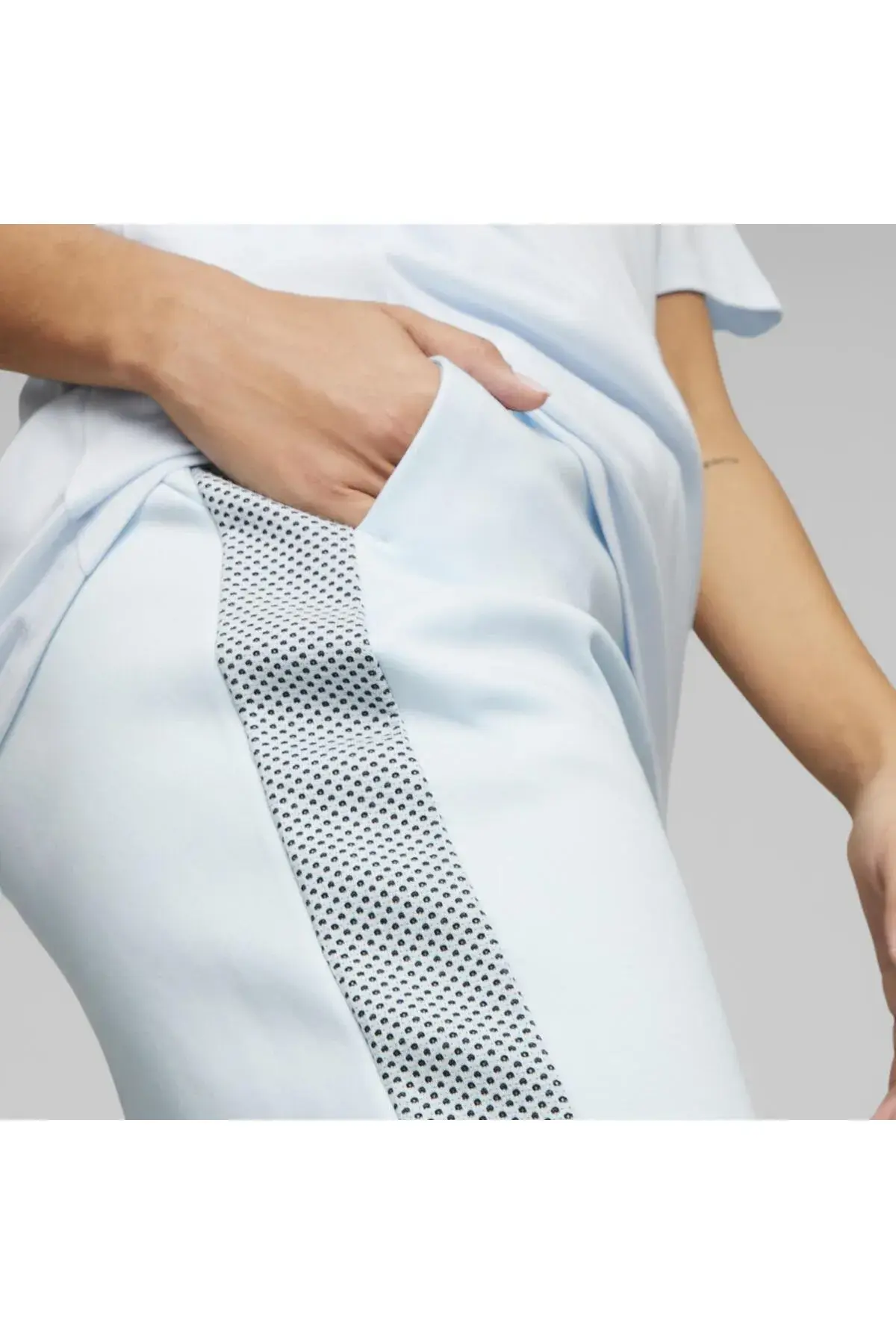 Puma EVOSTRIPE High-Waist Pants Buz Mavisi Kadın Eşofman Altı