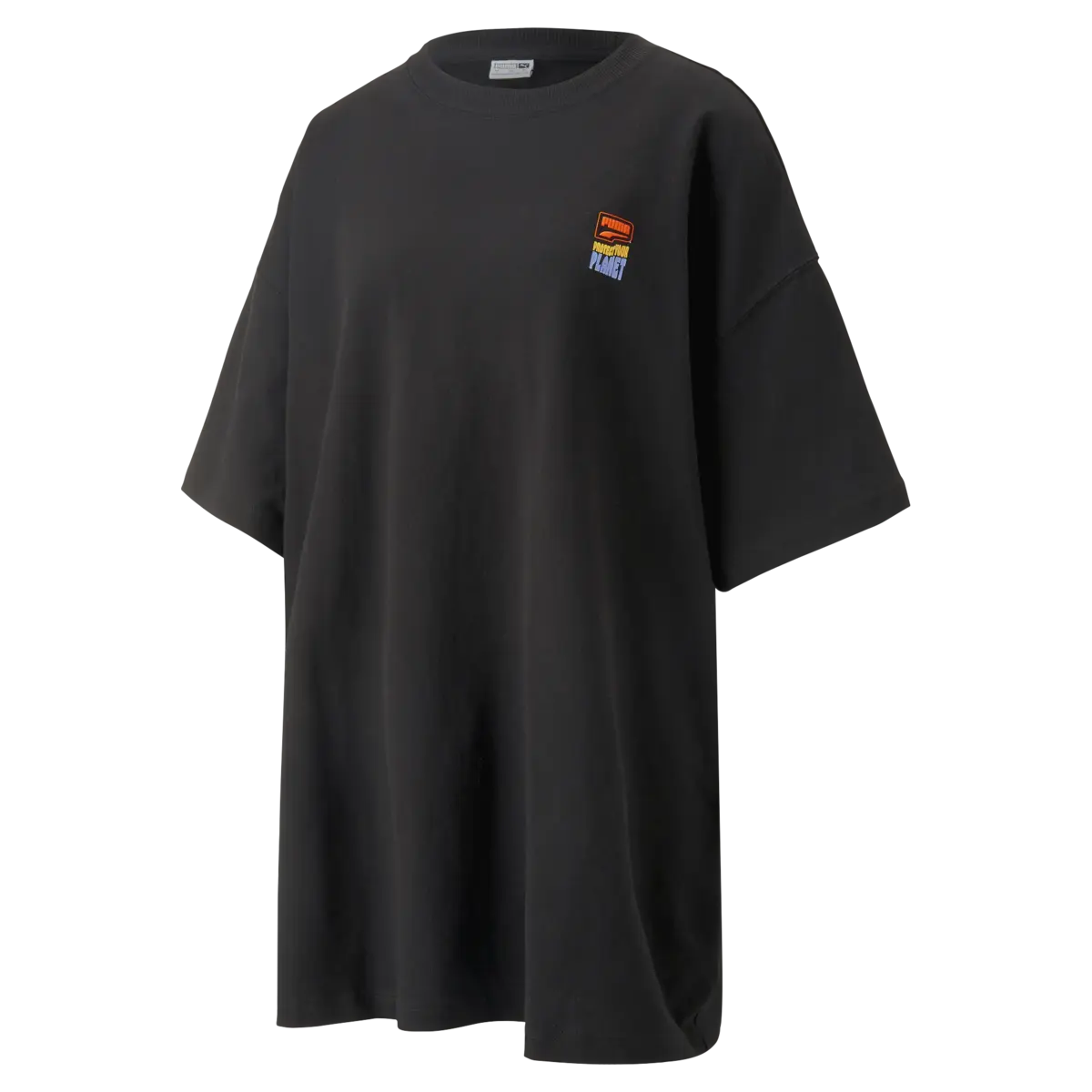 Puma DOWNTOWN Graphic Tee Dress Siyah Kadın Elbise