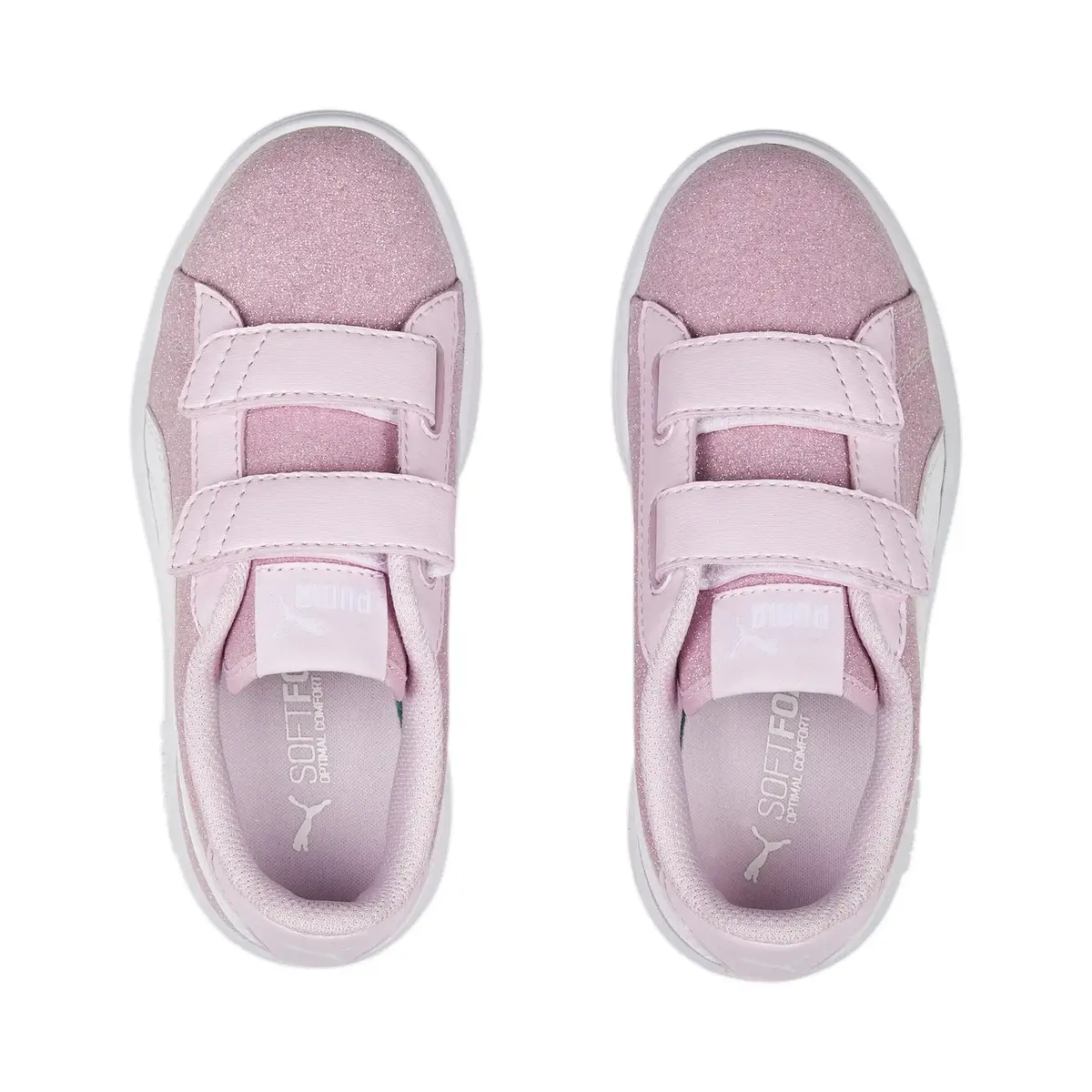 Puma Smash v2 Glitz GlamV PS Pembe Çocuk Günlük Spor Ayakkabı