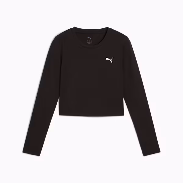 Puma WARDROBE ESS Baby Tee Siyah Kadın T-Shirt