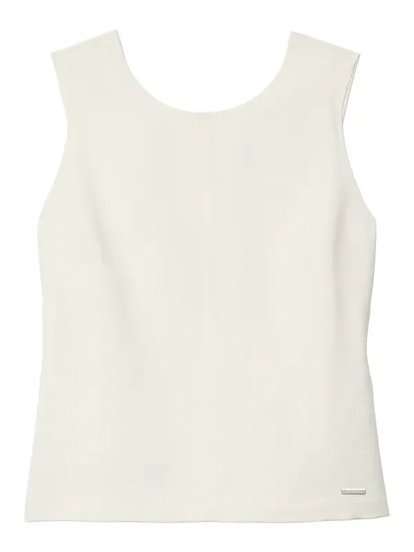 Calvin Klein HEAVY TEXTURED SL TO, YAS, 4 Bej Kadın Bluz