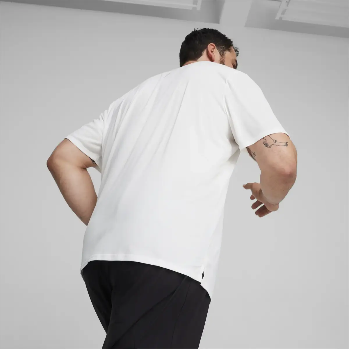Puma RUN FAVORITE SS GRAPHIC TEE M Beyaz Erkek T-Shirt