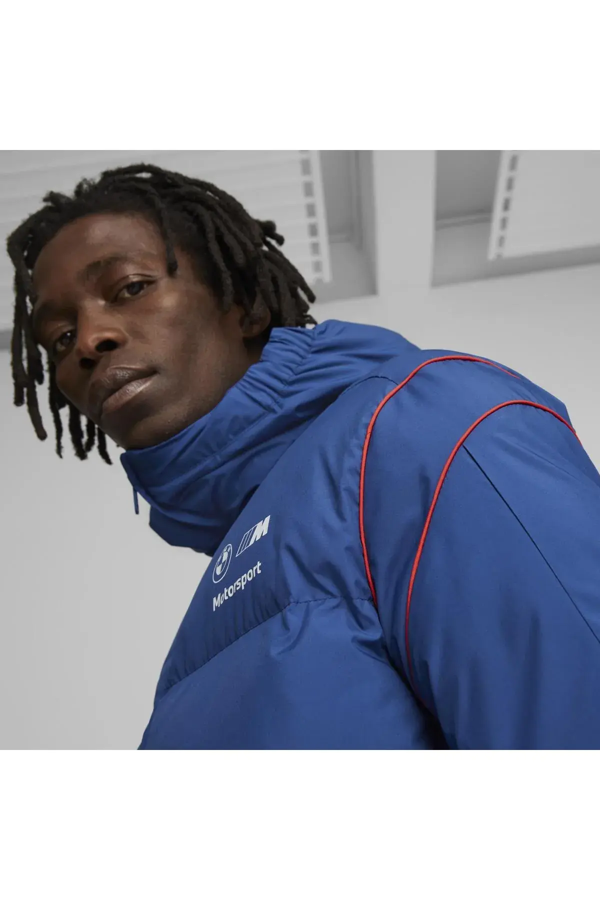 Puma BMW MMS MT7 Ecolite Padded Jacket Mavi Erkek Şişme Mont