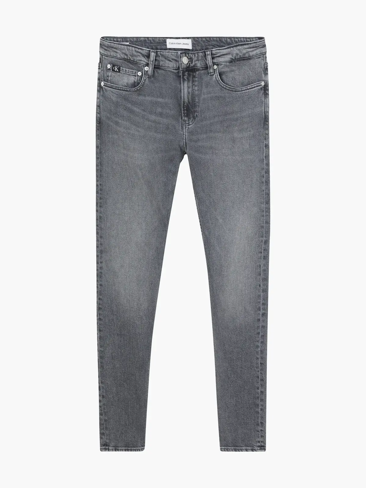 Calvin Klein SLIM Erkek Gri Kot Pantolon