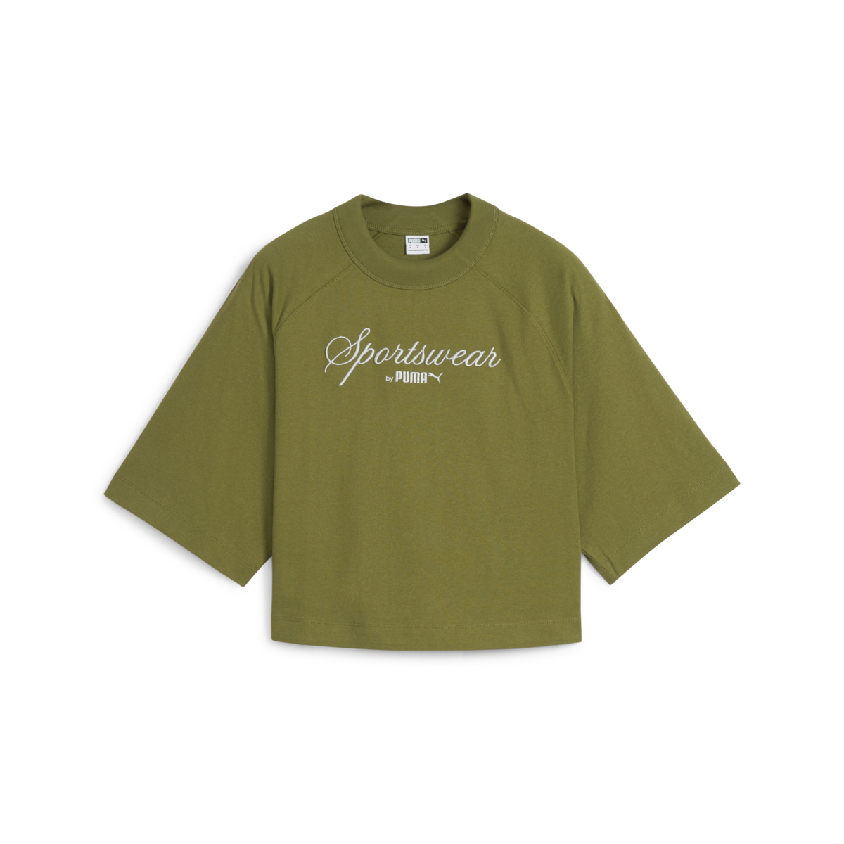 Puma CLASSICS+ Oversized Tee Yeşil Kadın T-Shirt