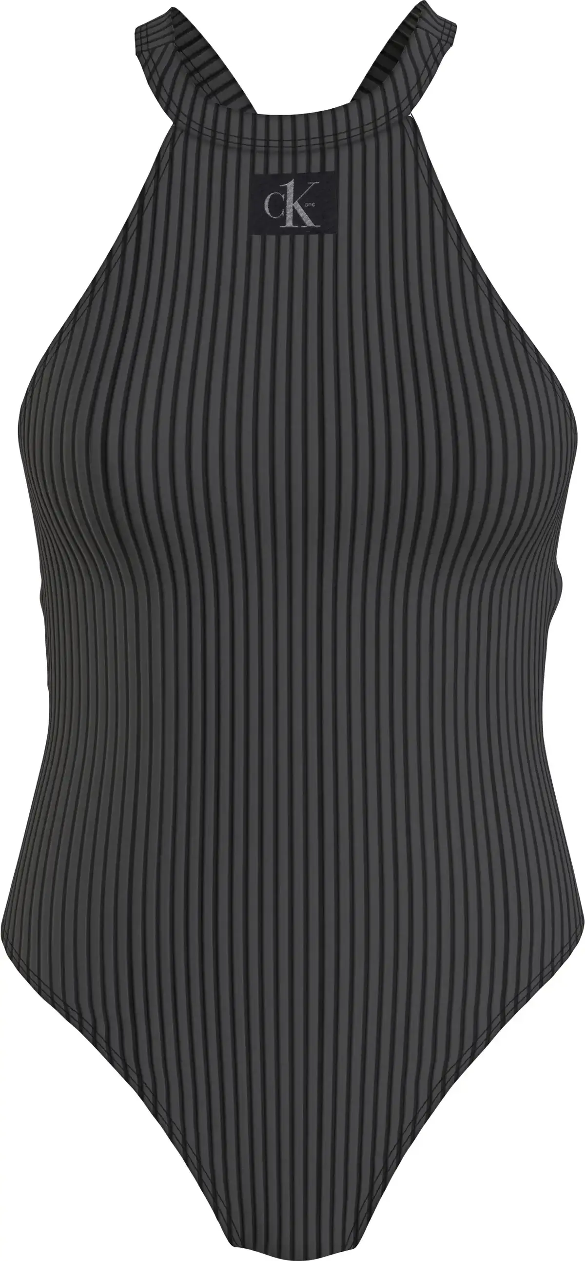 Calvin Klein ONE PIECE HIGH NECK- Kadın Siyah Mayo