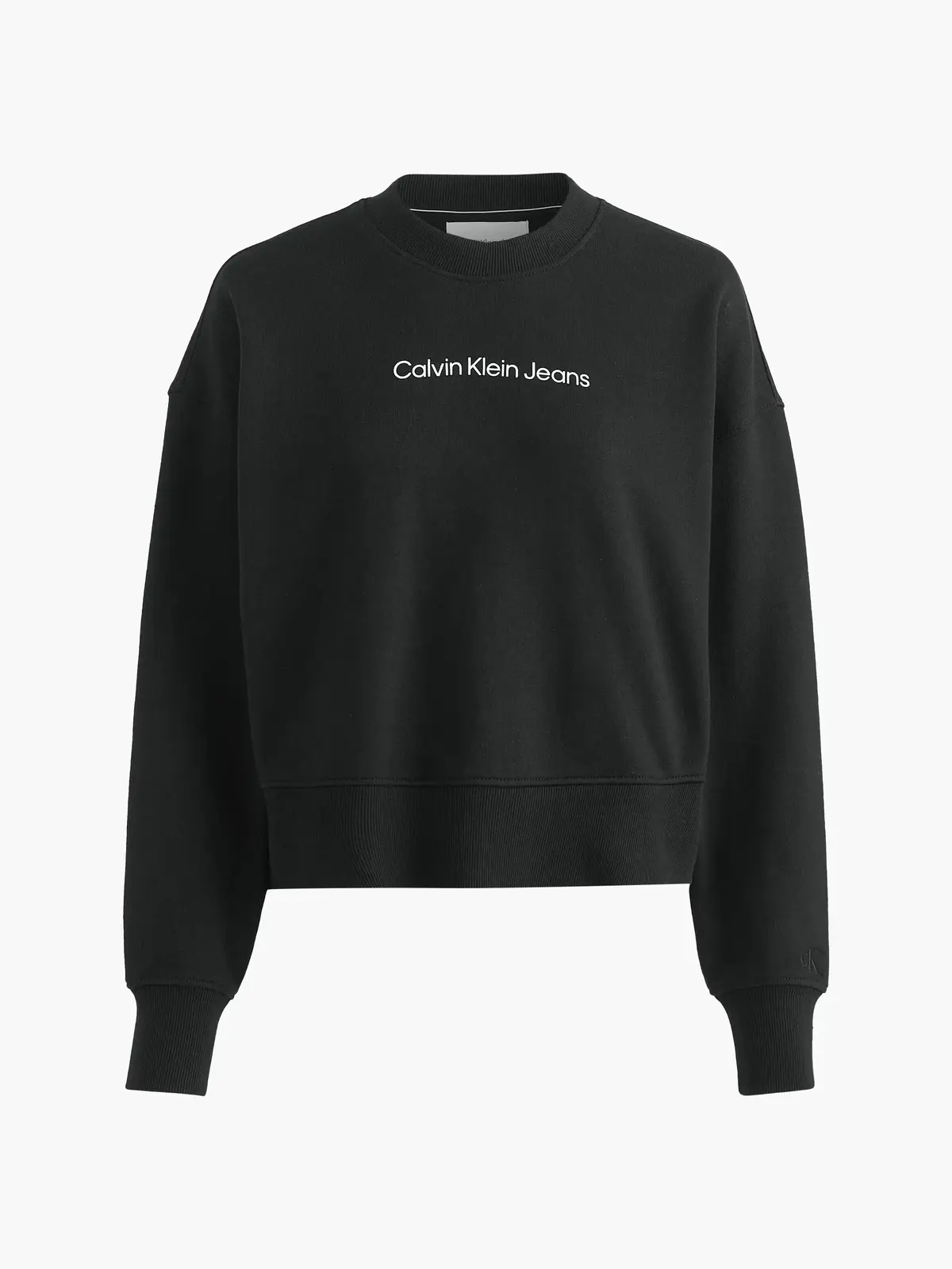 Calvin Klein SHRUNKEN INSTITUTION Kadın Siyah Sweatshirt