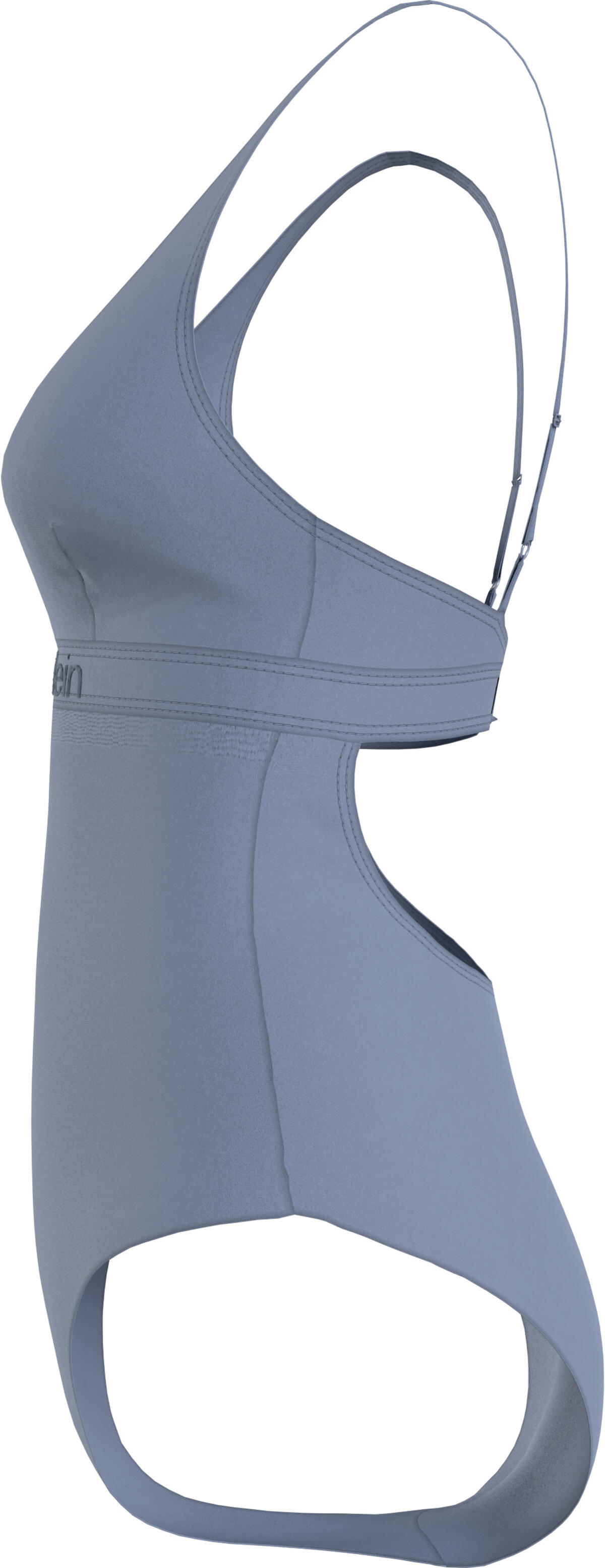 Calvin Klein PLUNGE ONE PIECE Kadın Gri Mayo