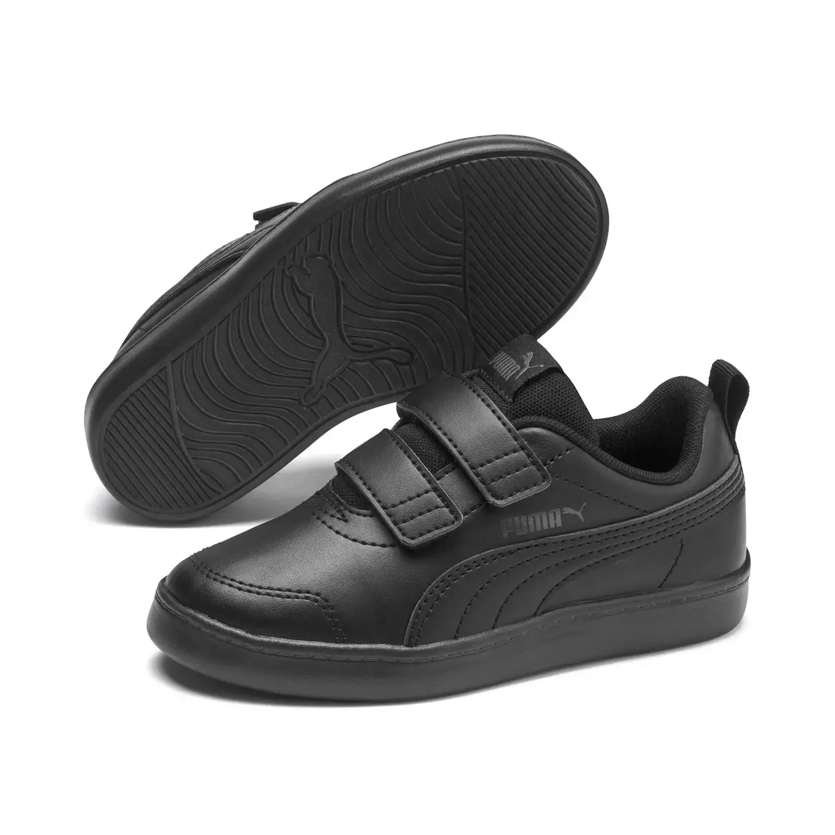 Puma Courtflex V2 V Ps Siyah Çocuk Çocuk Günlük Spor Ayakkabı