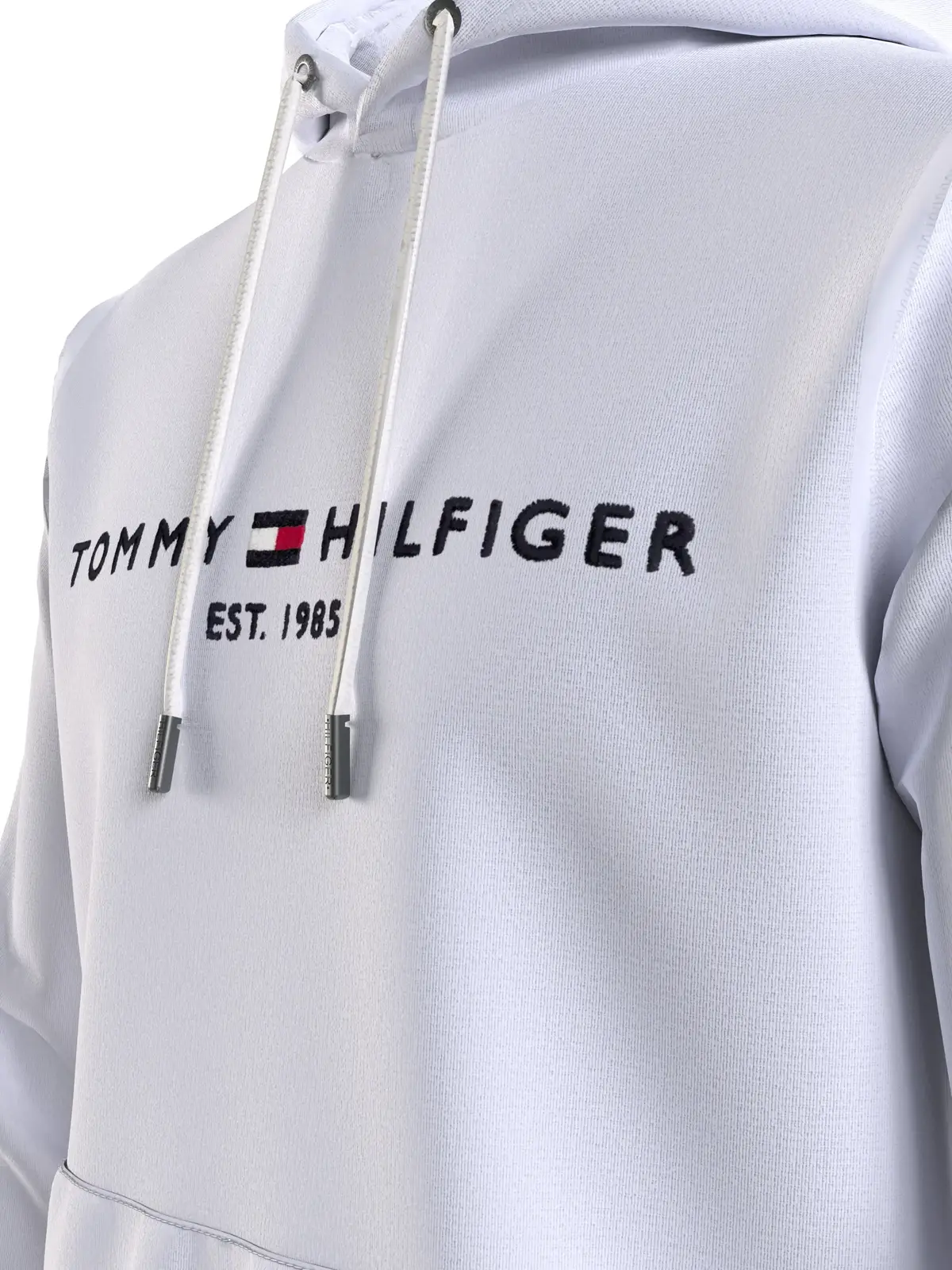 Tommy Hilfiger TOMMY LOGO HOODY, YBR Beyaz Erkek Sweatshirt