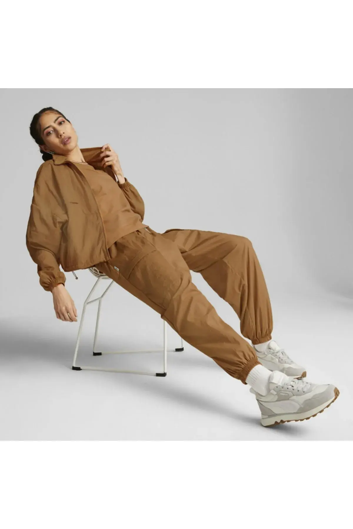 Puma Infuse Woven Pants Camel Kadın Eşofman Altı