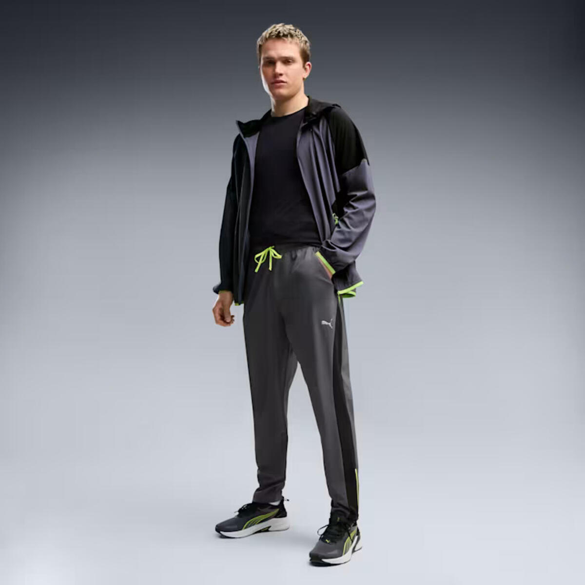 Puma M PWRTRAIN WOVEN PANT Gri Erkek Eşofman Altı