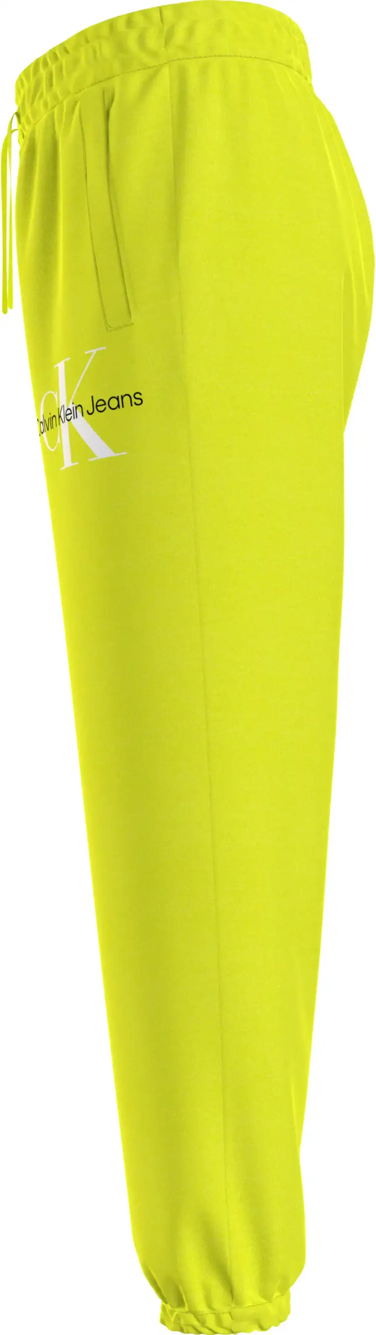 Calvin Klein GLOW IN THE DARK LOG Erkek Sarı Eşofman Altı