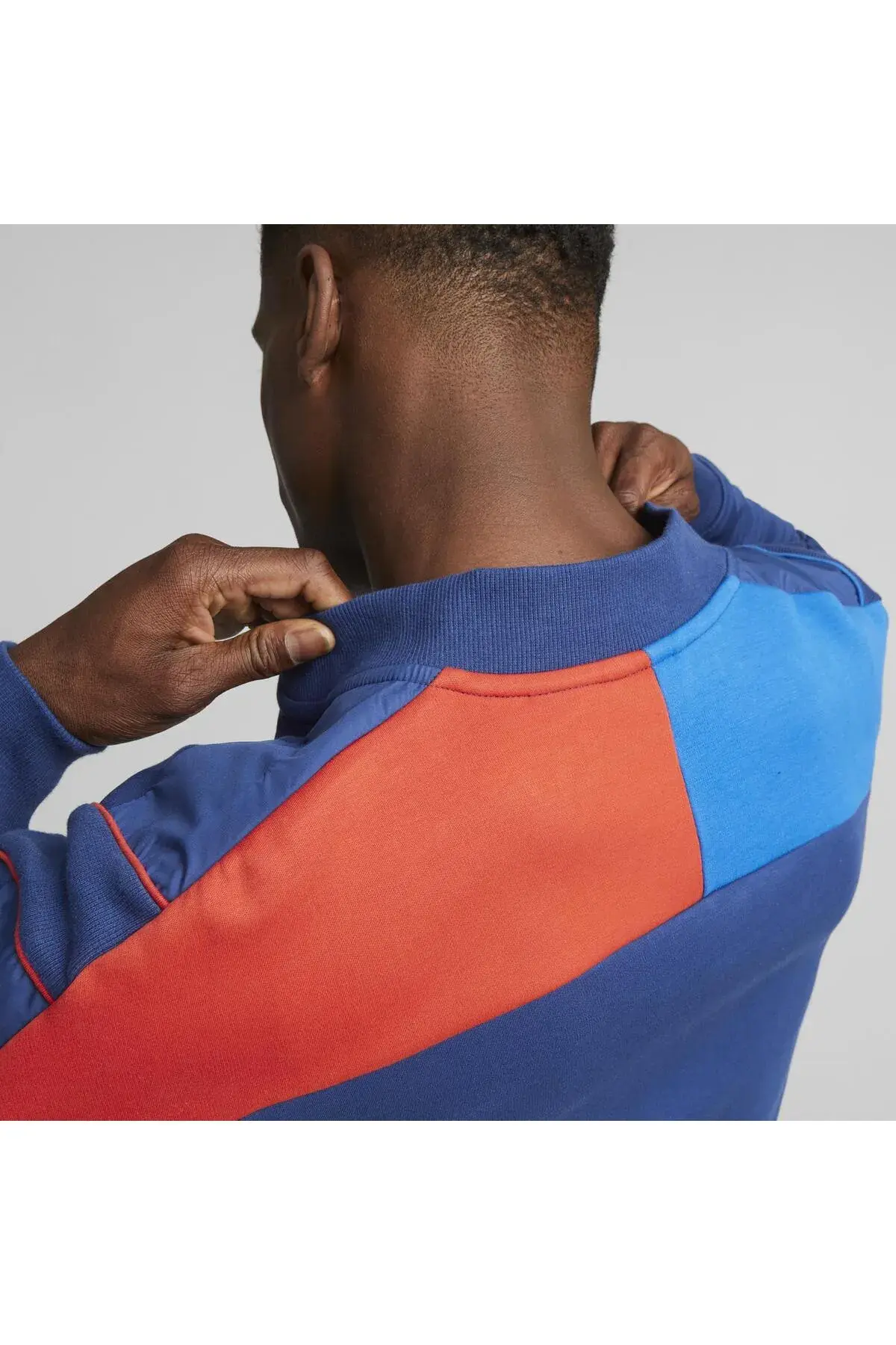 Puma BMW MMS MT7 Sweat Jacket Mavi Erkek Fermuarlı Sweatshirt