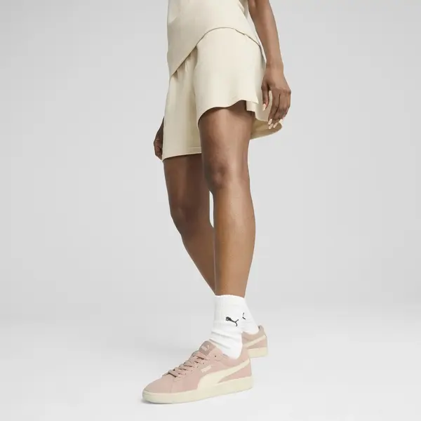 PUMA HER High-Waist Shorts Bej Kadın Şort