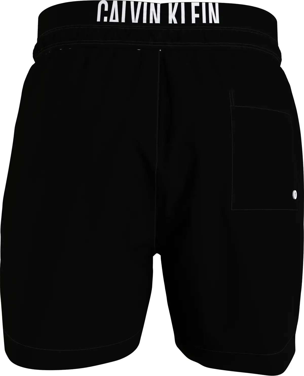Calvin Klein MEDIUM DOUBLE WAISTB Erkek Siyah Deniz Şortu