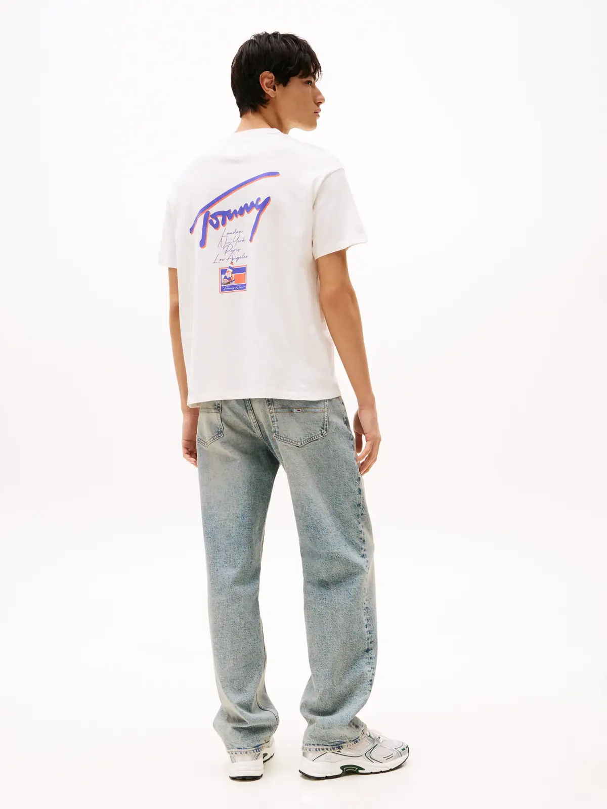 Tommy Hilfiger TJM RLX FADED GRAPHI, YBH Krem Erkek T-Shirt & Polo