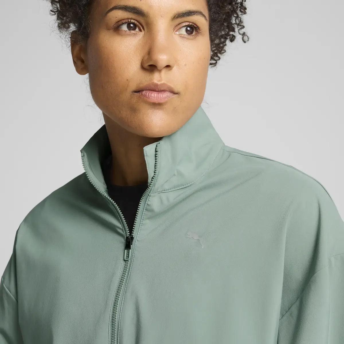 PUMA LACE WOVEN JACKET Yeşil Kadın Ceket