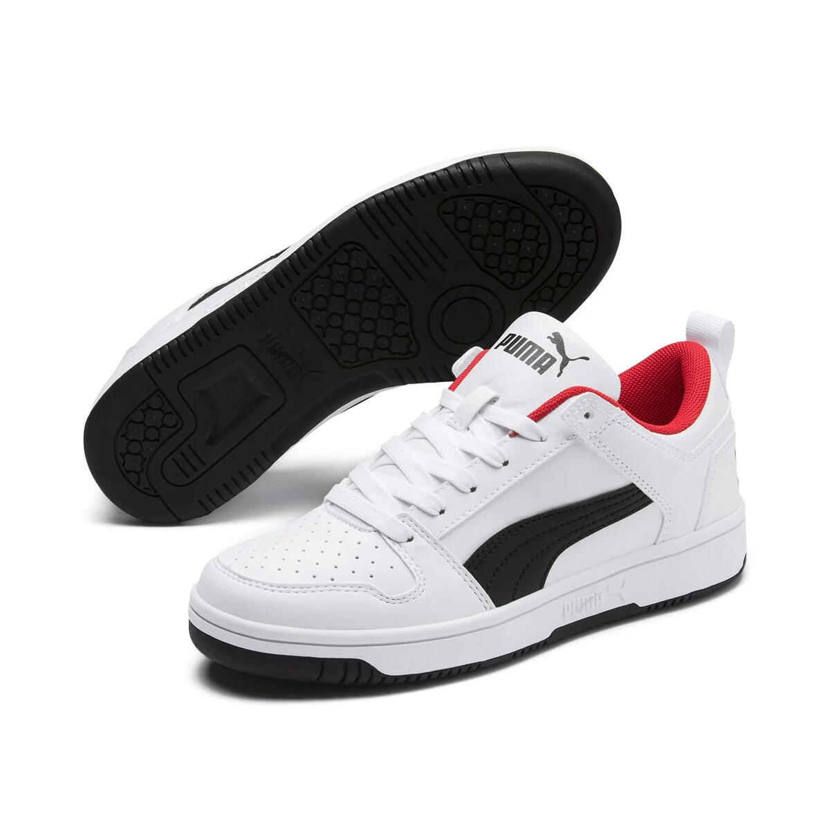Puma Rebound Layup Lo SL Jr Beyaz Erkek Çocuk Spor Ayakkabı