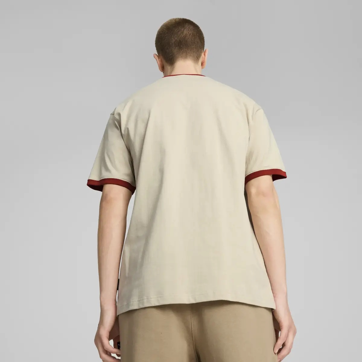 Puma X PTC Ringer Tee Bej Erkek T-Shirt