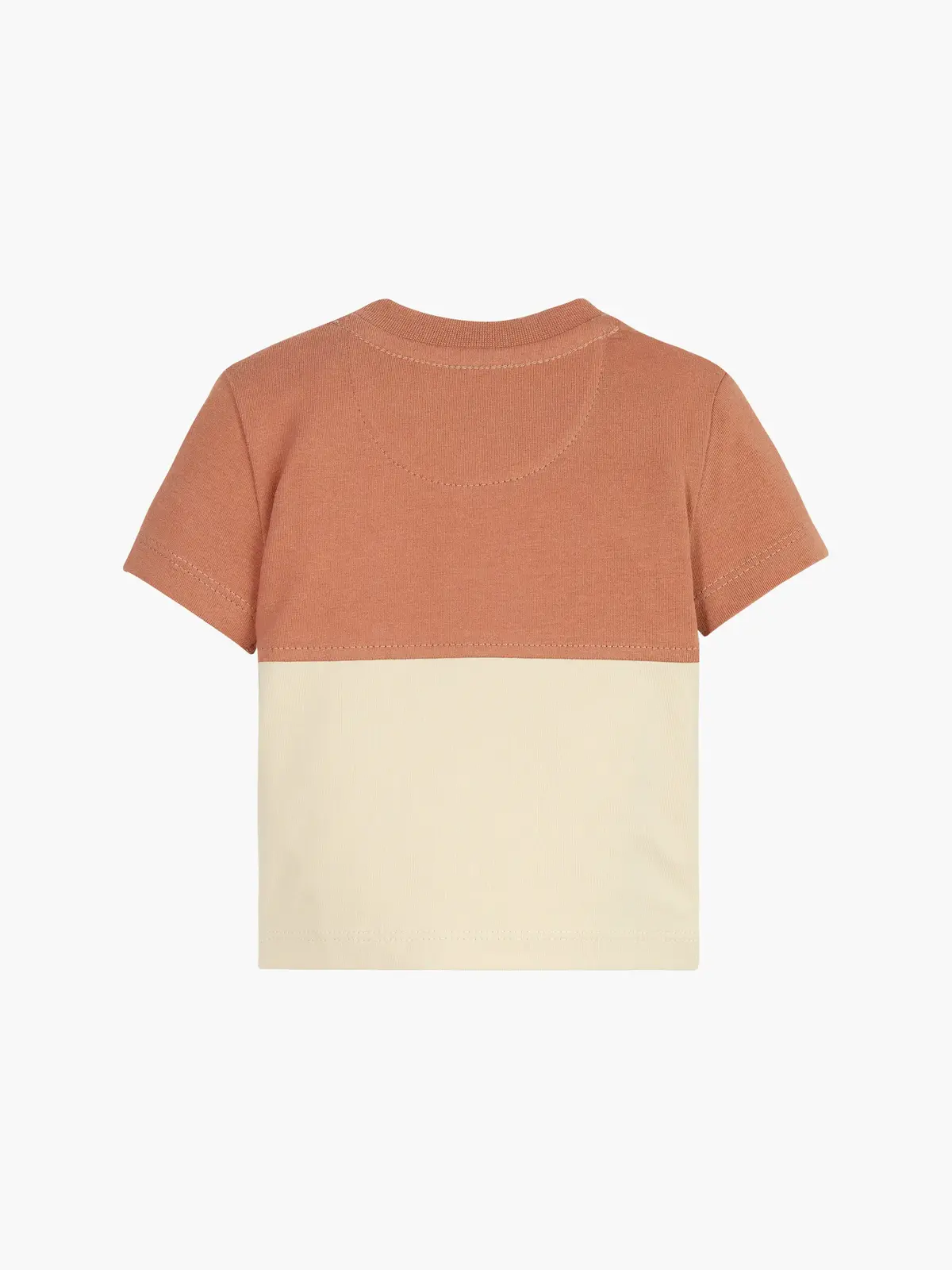 Calvin Klein COLOUR BLOCK SS T-SH Bebek Kahverengi T-Shirt