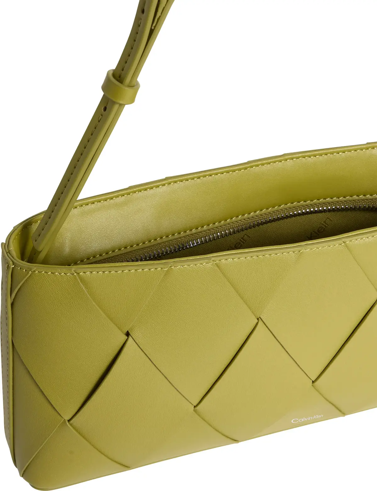 Calvin Klein CK WOVEN ELONGATED S, M1E Sarı Kadın Çanta