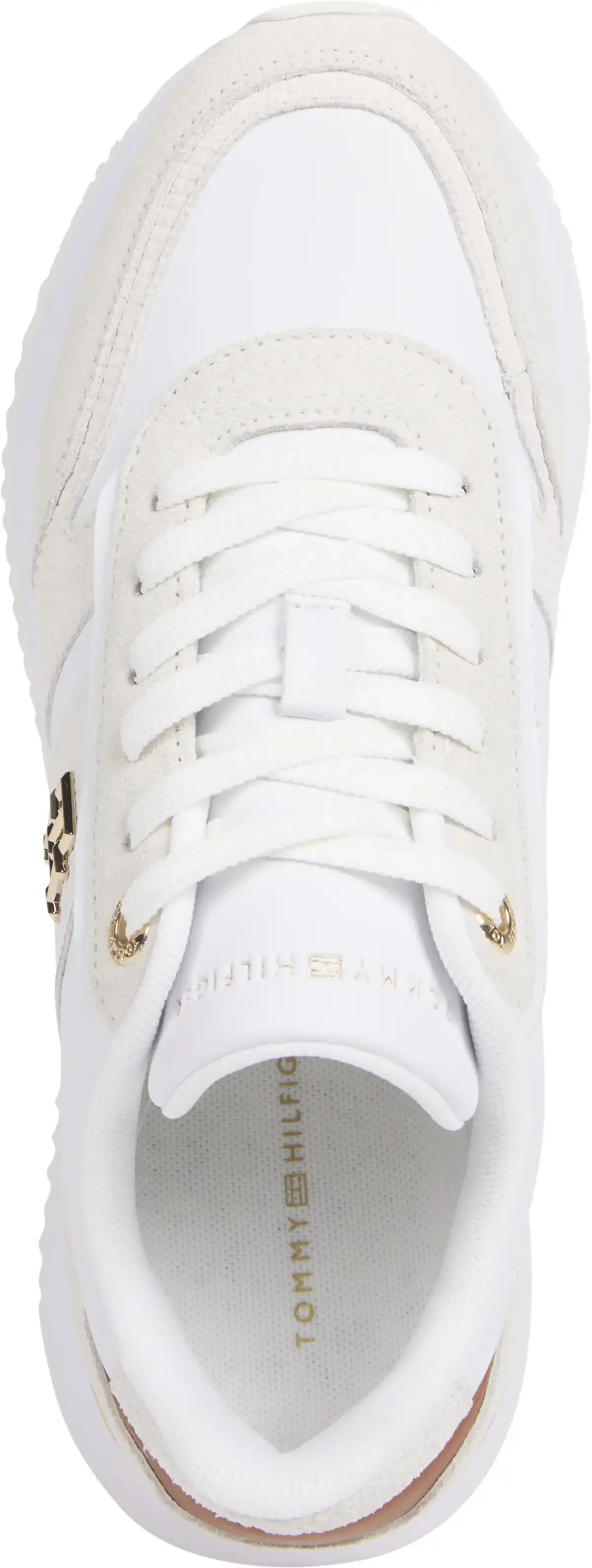 Tommy Hilfiger TH FASHION RUNNER, YBL Beyaz Kadın Spor Ayakkabı & Sneaker