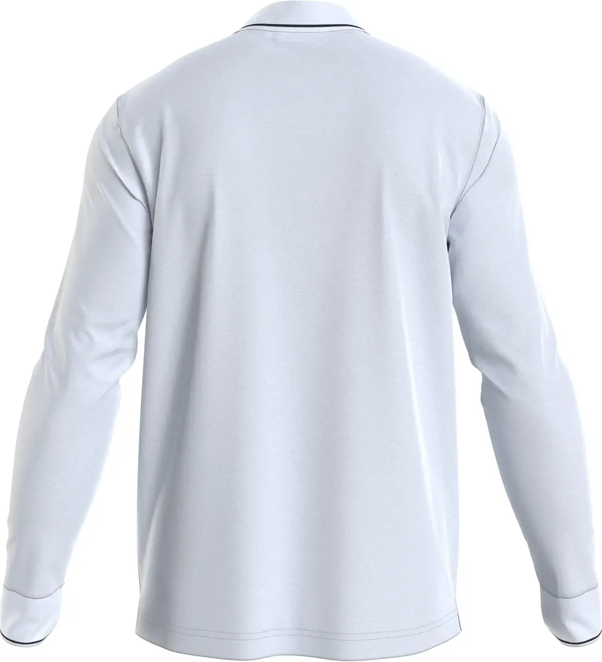 Calvin Klein STRETCH PIQUE LS TIP Erkek Beyaz Polo T-Shirt