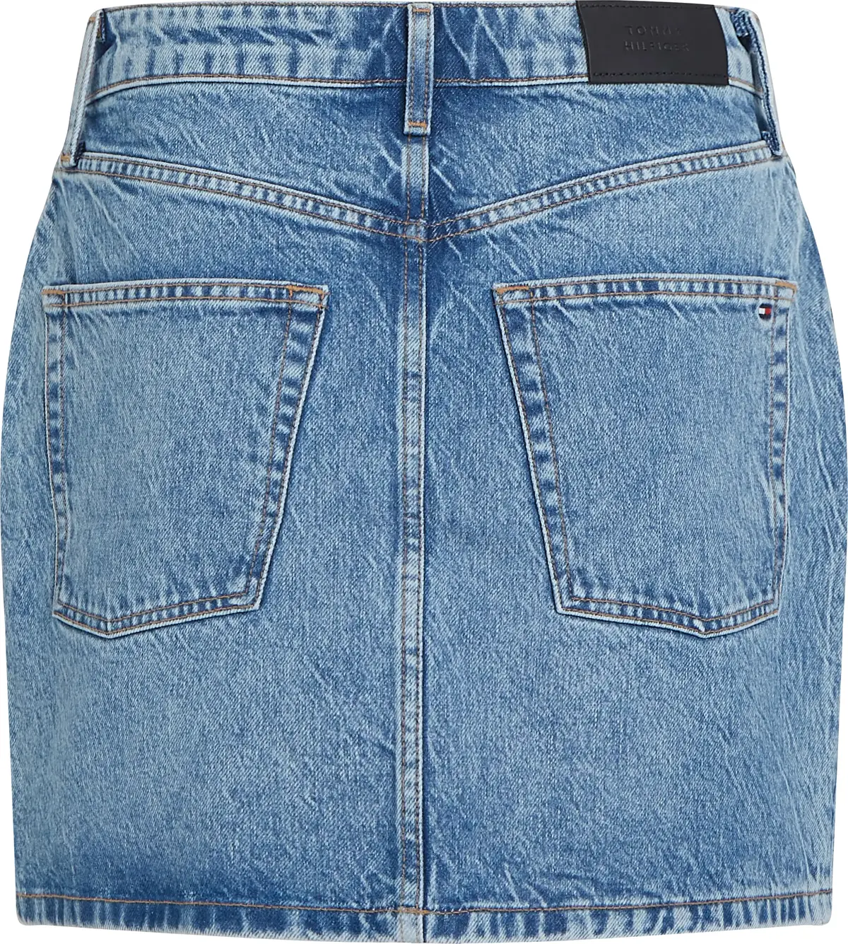 Tommy Hilfiger DNM MINI SKIRT HW AL, 1A8 Mavi Kadın Elbise-Etek