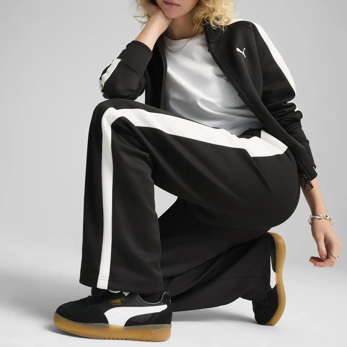 Puma T7 ALWAYS ON Straight Pants Siyah Kadın Eşofman Altı
