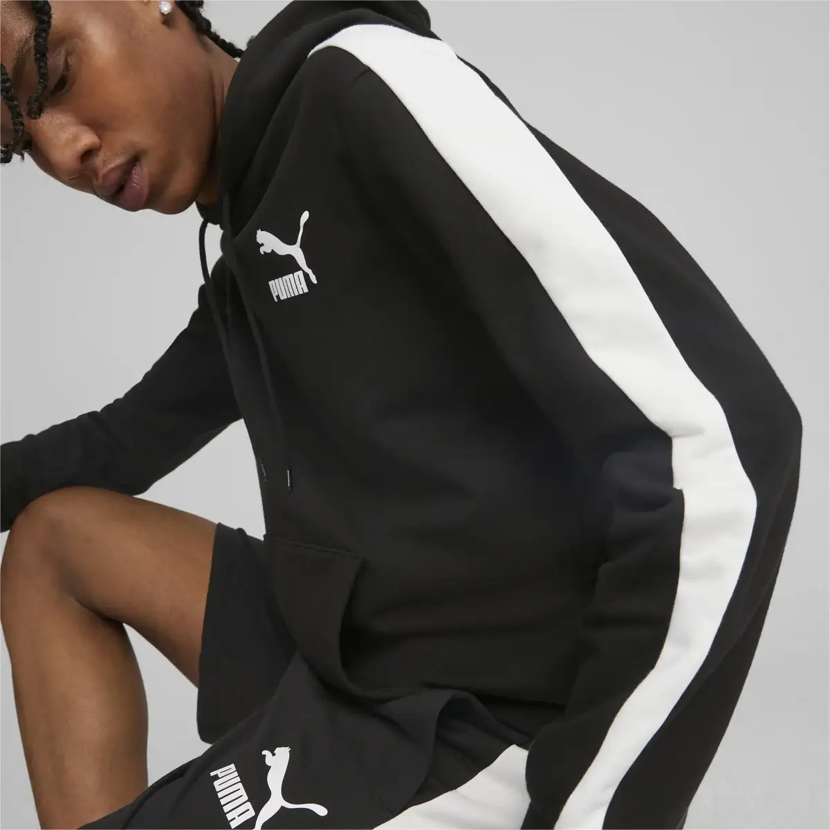 Puma T7 ICONIC Hoodie TR Siyah Erkek Sweatshirt