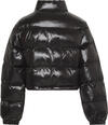 Calvin Klein SHINE CROP PUFFER JACKET Siyah Kadın Mont